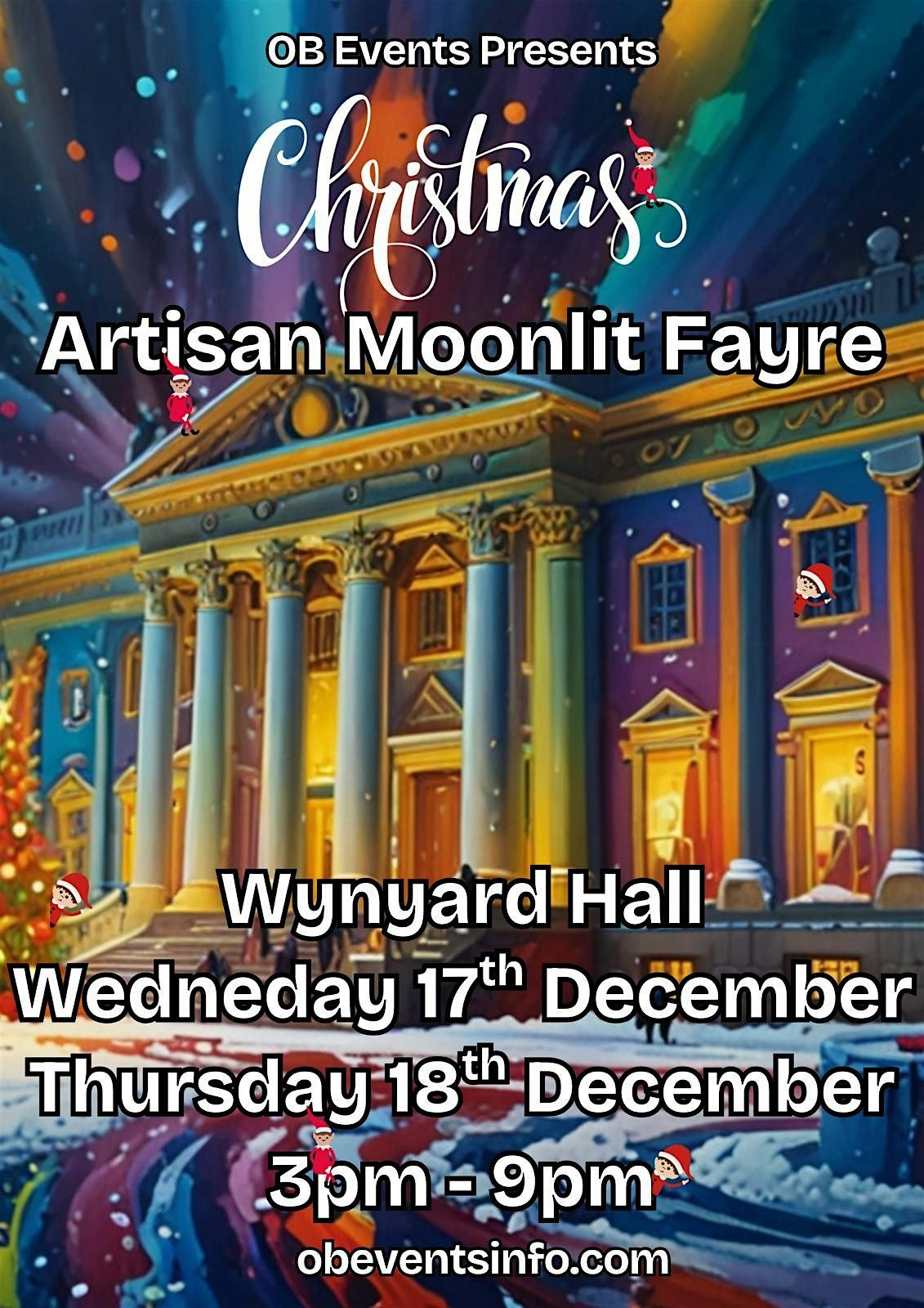 Wynyard Hall at Christmas Artisan Fayre with Santa