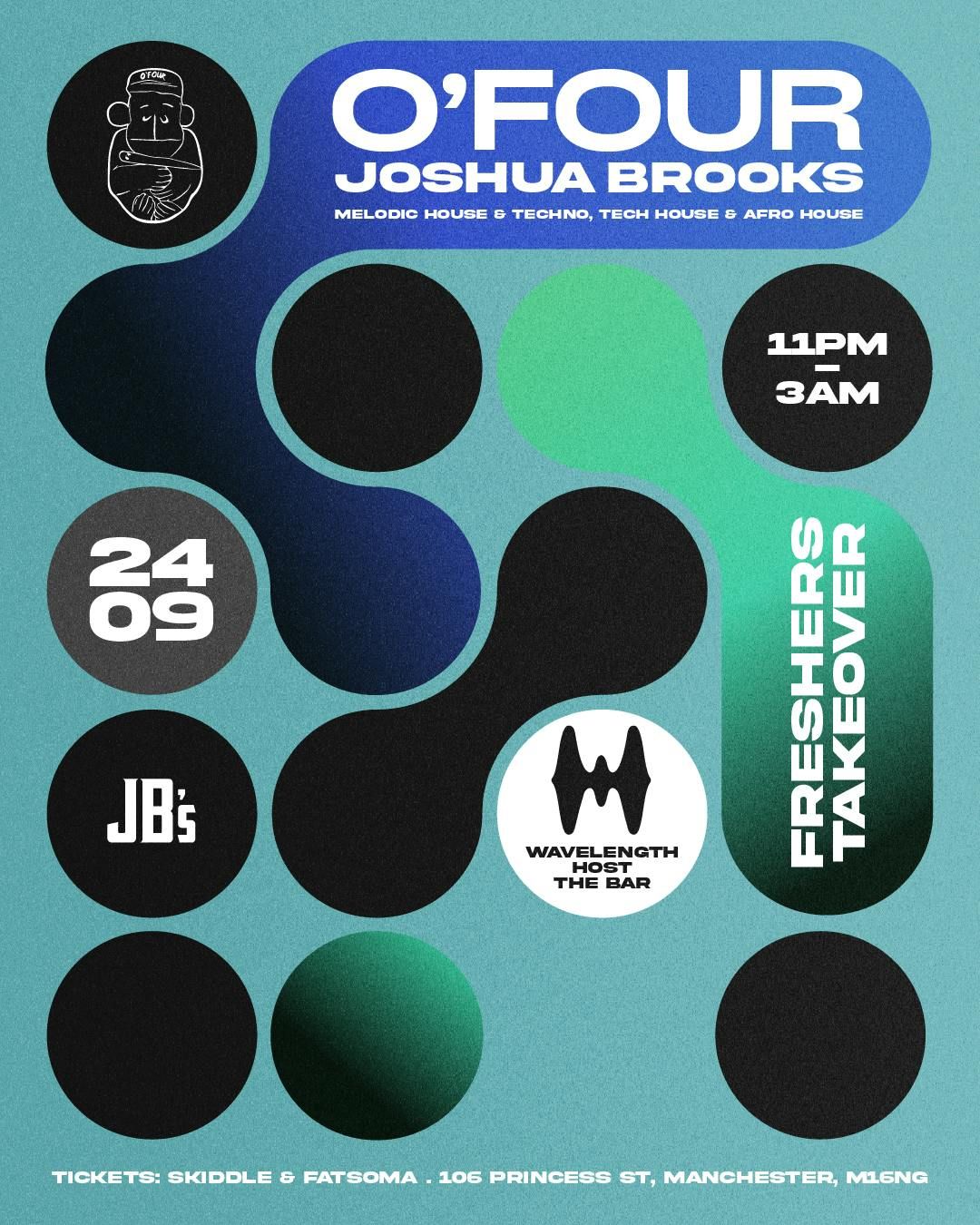 O'Four x Wavelength Freshers Takeover at Joshua Brooks