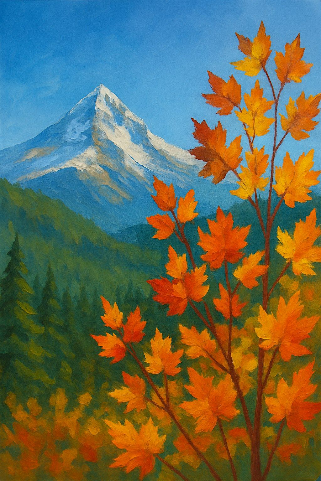 Mt. Hood in the Fall - Paint Night at Ale and Cider House