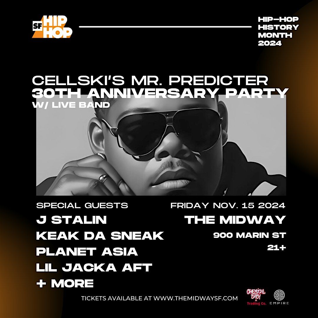 CELLSKI\u2019S MR.PREDICTER 30TH ANNIVERSARY PARTY