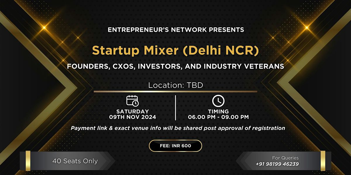 Startup Mixer (Delhi NCR)