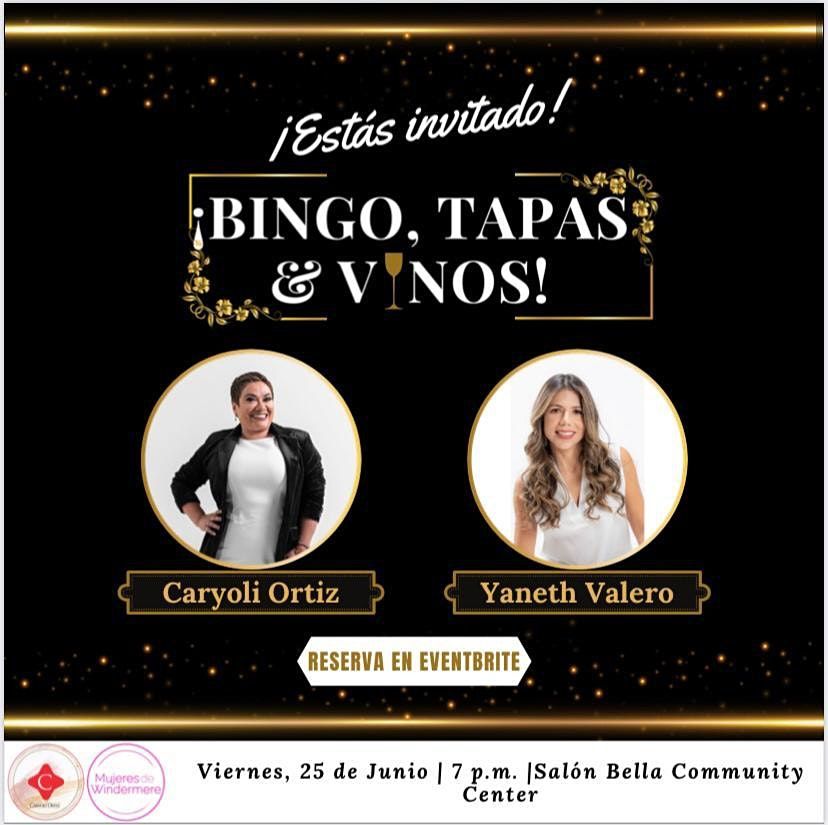 Bingo Tapas & Vinos con @mujeresdewindermere
