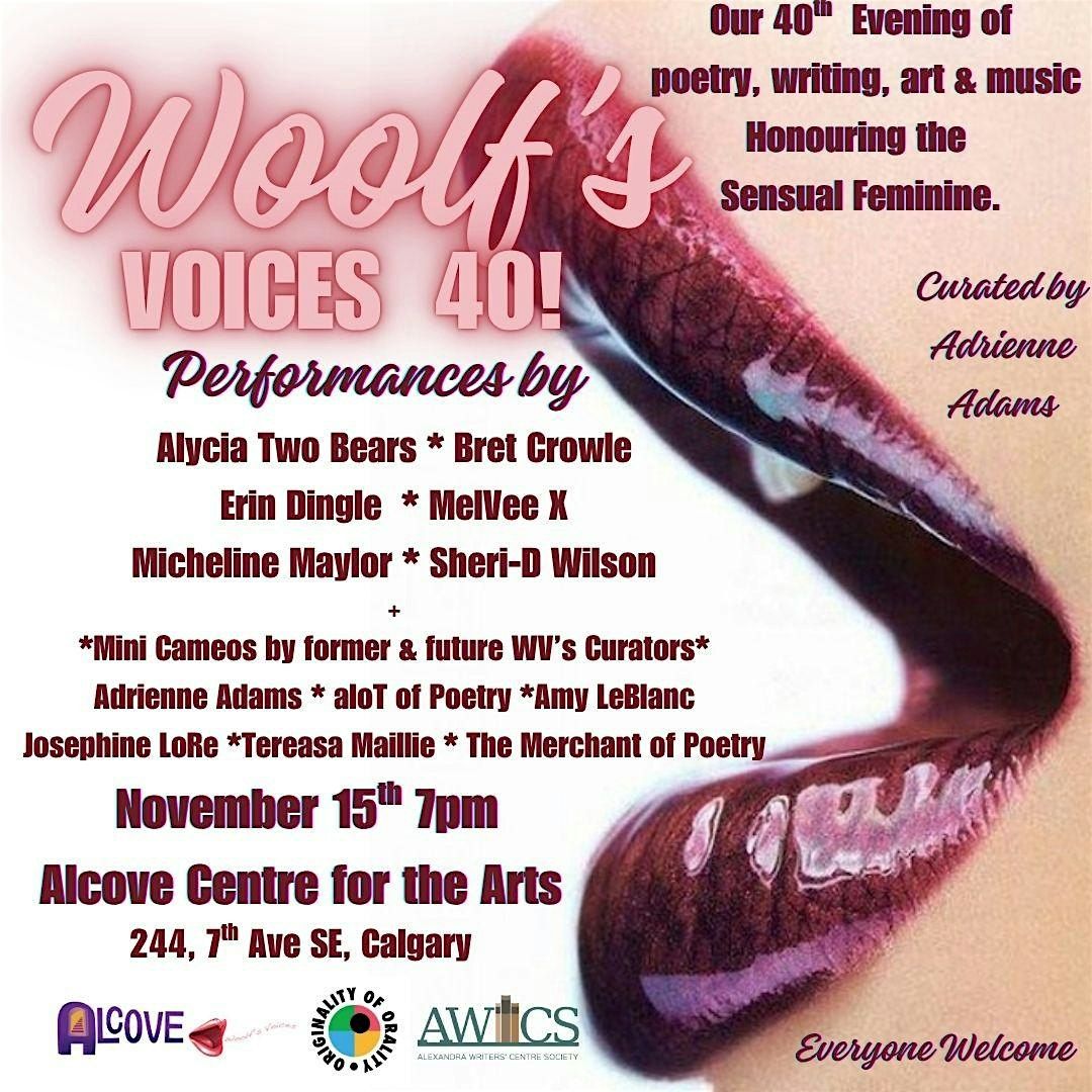 Woolf\u2019s Voices 40th Event Celebration! Honouring the Sensual Feminine