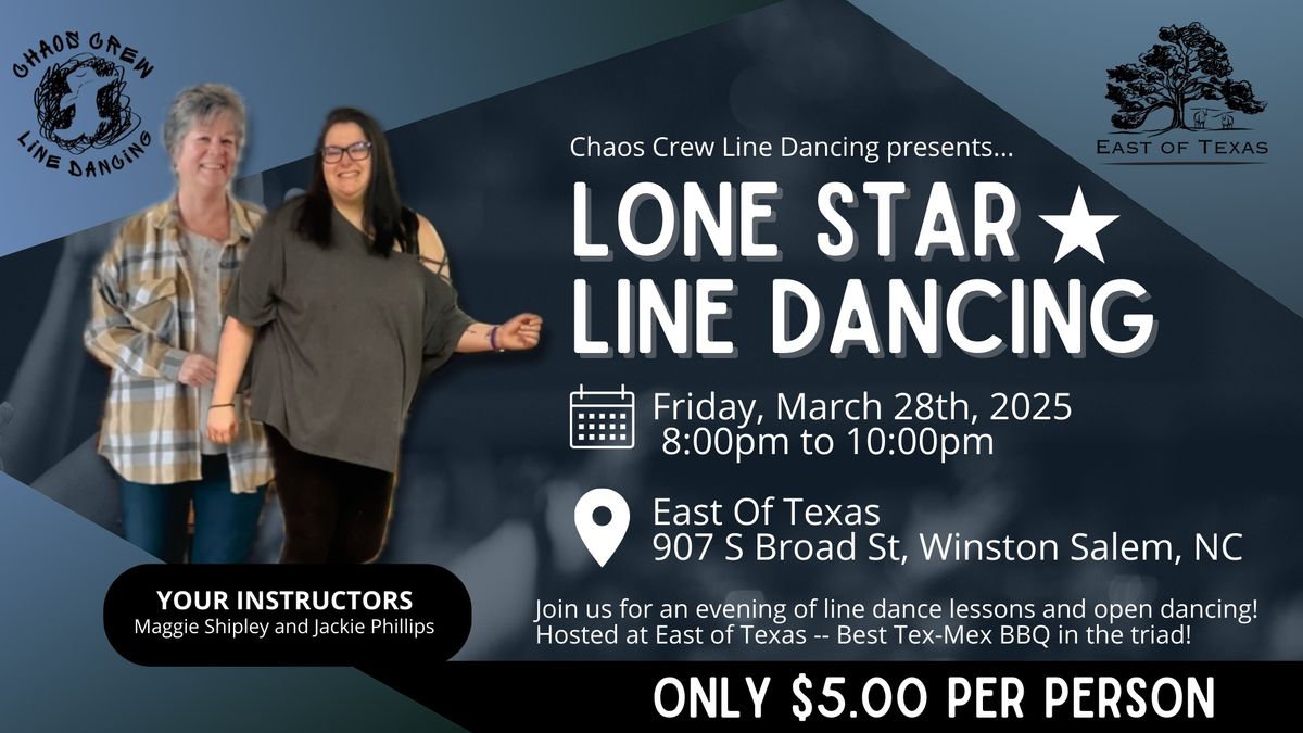 Line Dancing Lessons + Open Dance 