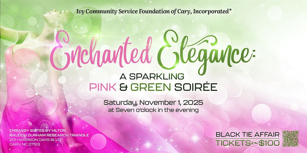 Enchanted Elegance: A Sparkling Pink & Green Soir\u00e9e