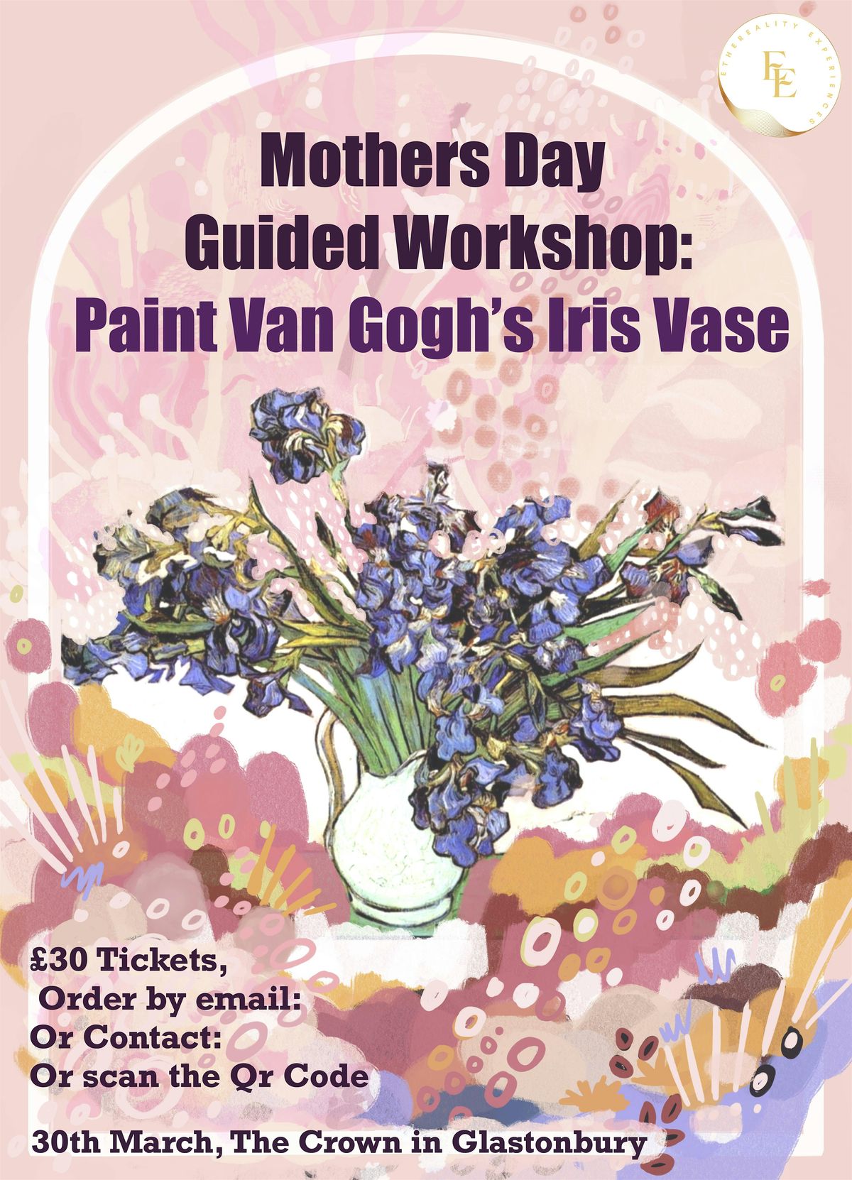 Mothers Day Painting Workshop: Van Gogh\u2019s Iris Vase