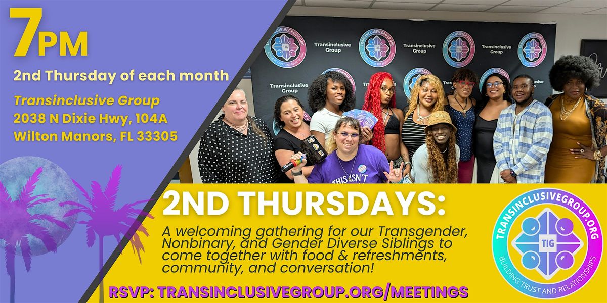 Transinclusive 2nd Thursdays Group Meeting - October 9