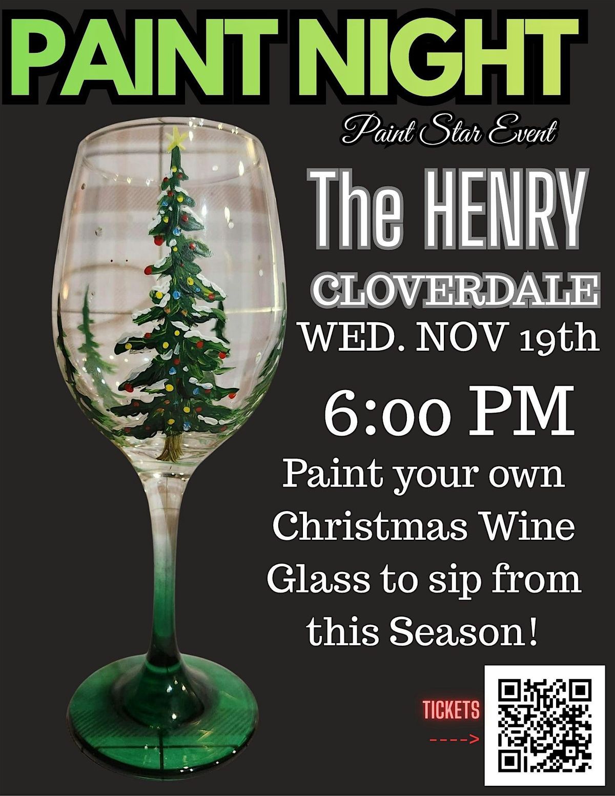 Paint Night "Sippin Season" WINE GLASS EDITION