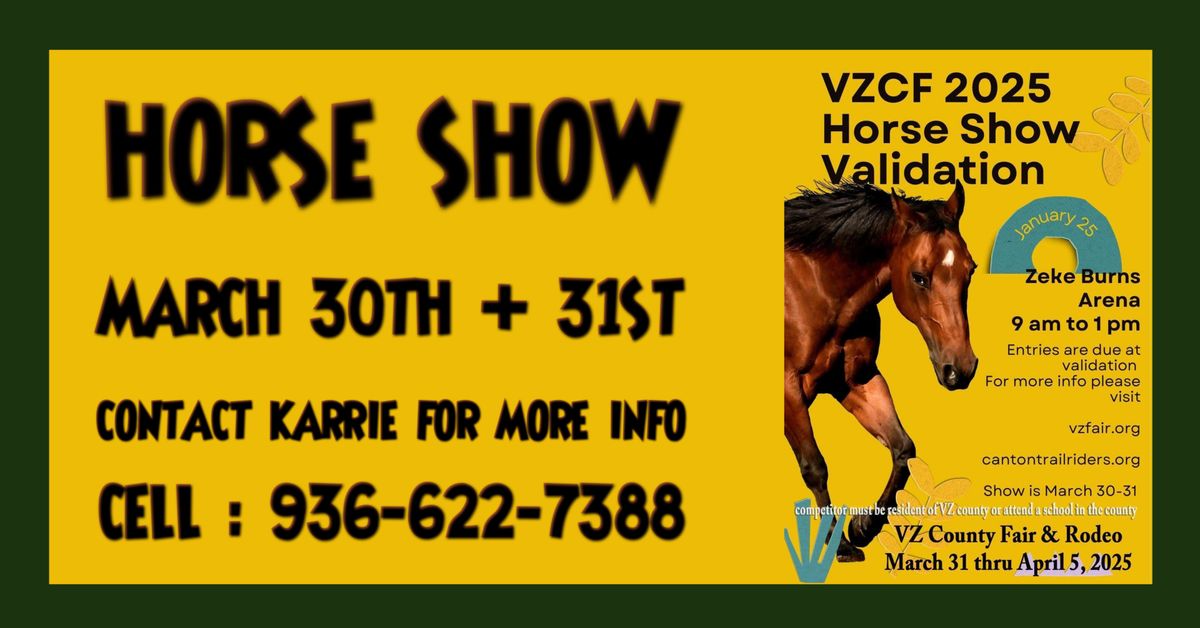 VZCF HORSE SHOW (2 DAY)