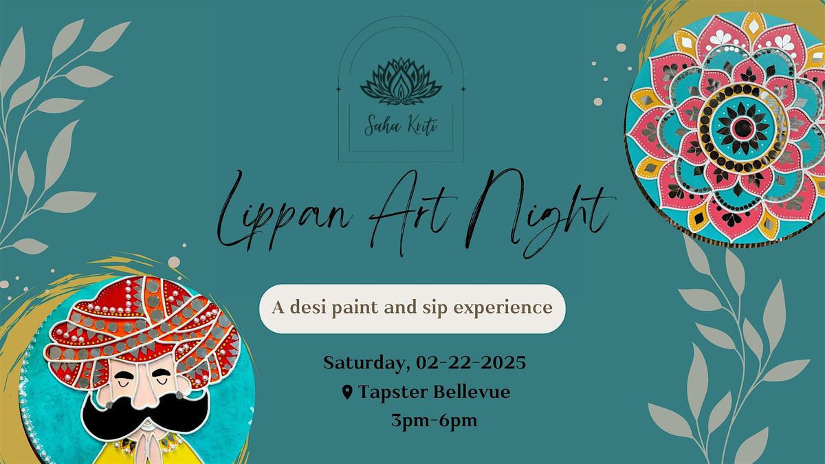 Lippan Art Night - Desi Paint and Sip Experience