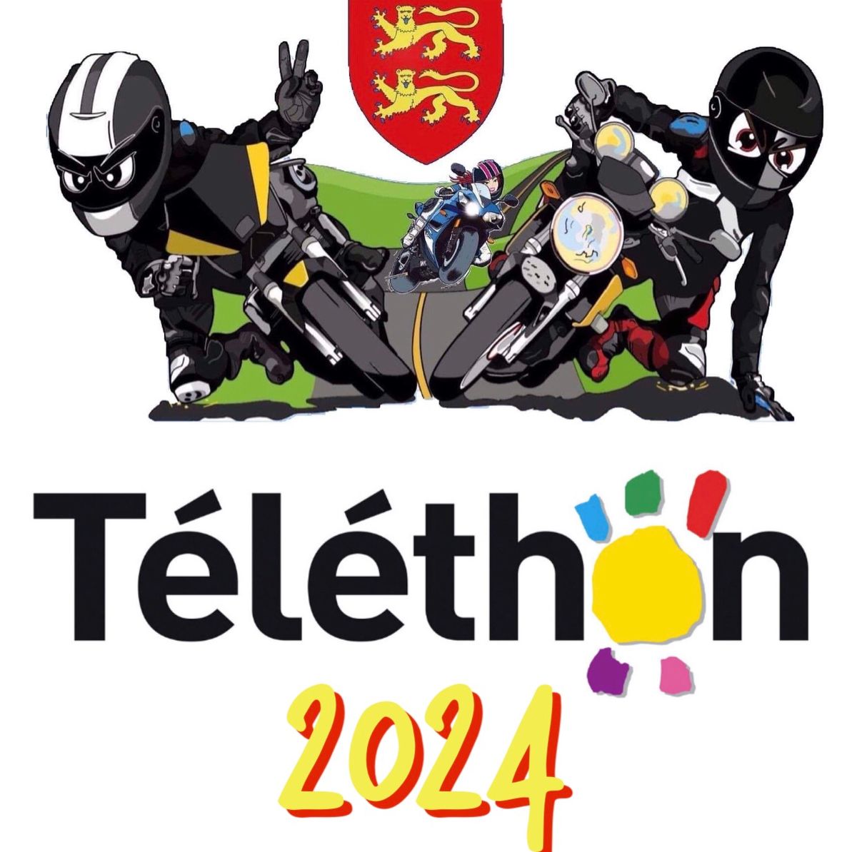 Balade motos 2024 en faveur du Telethon