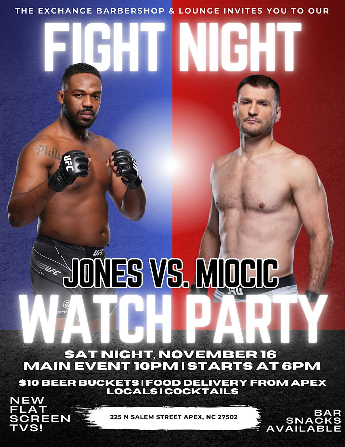 Fight Night Weekend Watch Party!