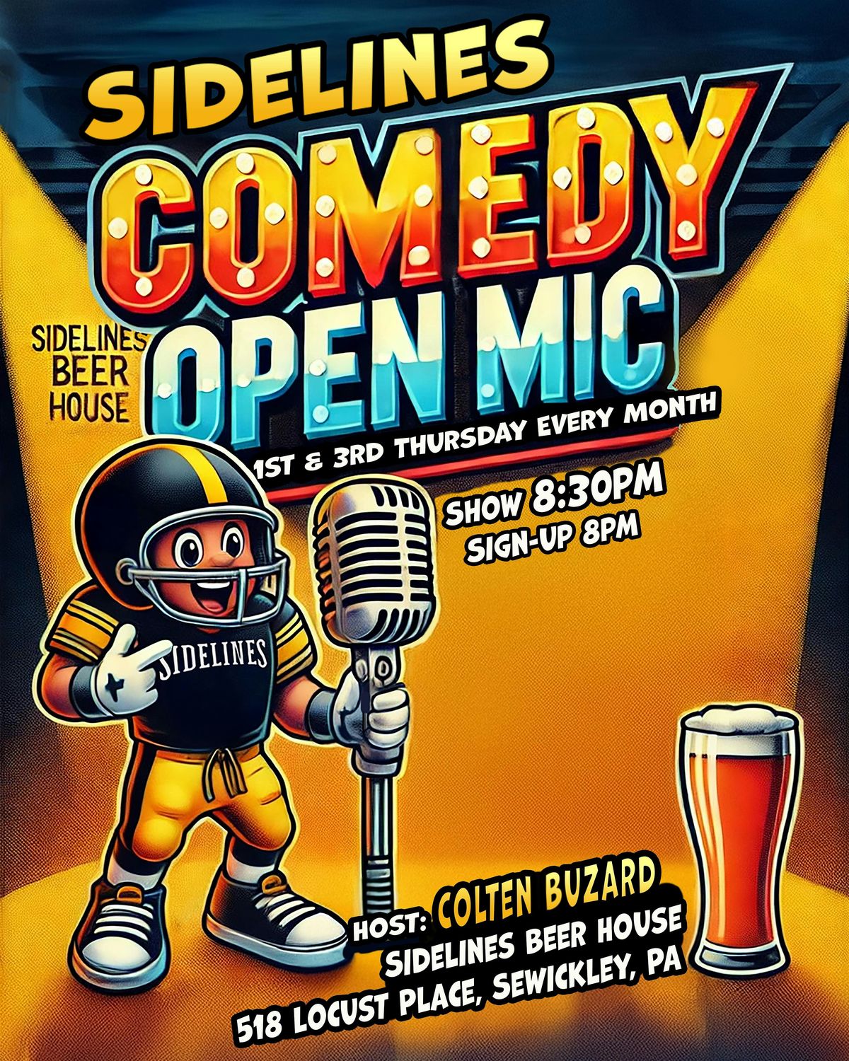 Sewickley Comedy Open Mic at Sidelines