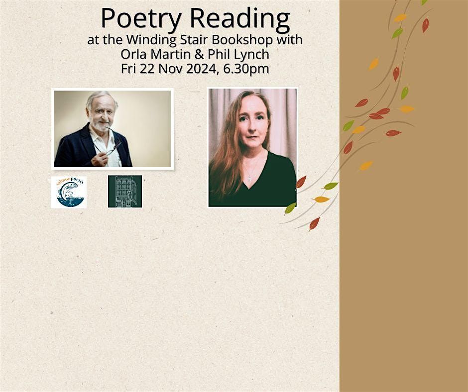 Poetry Reading with Orla Martin & Phil Lynch