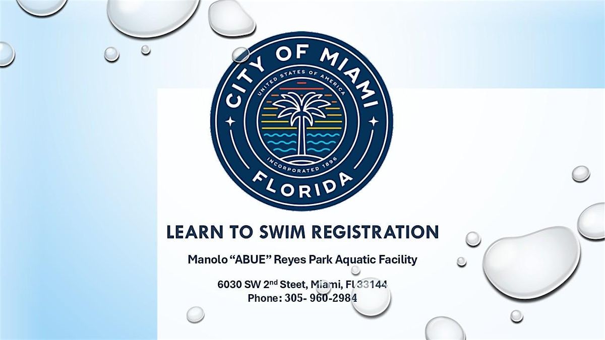 Manolo \u201cABUE\u201d Reyes Pool_ Level 1 Swim Class Monday\/Wednesday (5:00-5:45PM)