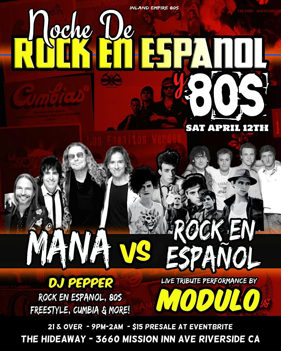 Mana vs Rock en Espa\u00f1ol live tribute in Riverside!