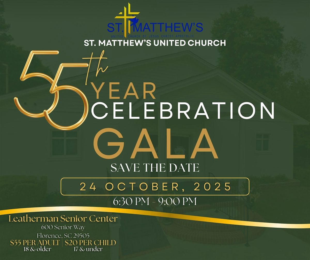St. Matthew\u2019s United Church 55th Anniversary Gala