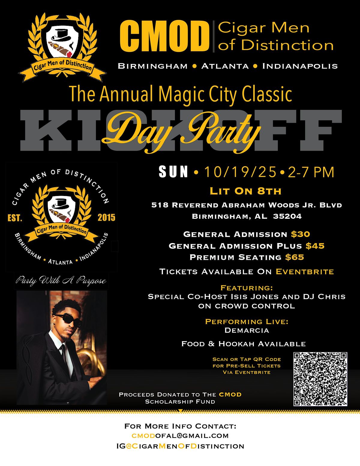 Official Magic City Classic Kickoff Hosted by Cigar Men of Distinction