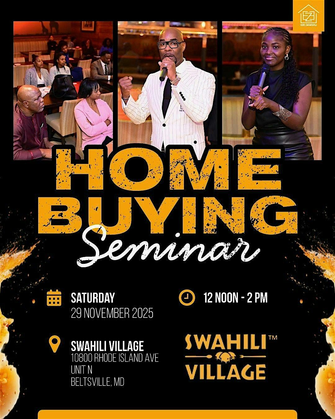 NOVEMBER  Home Buying Seminar - FREE