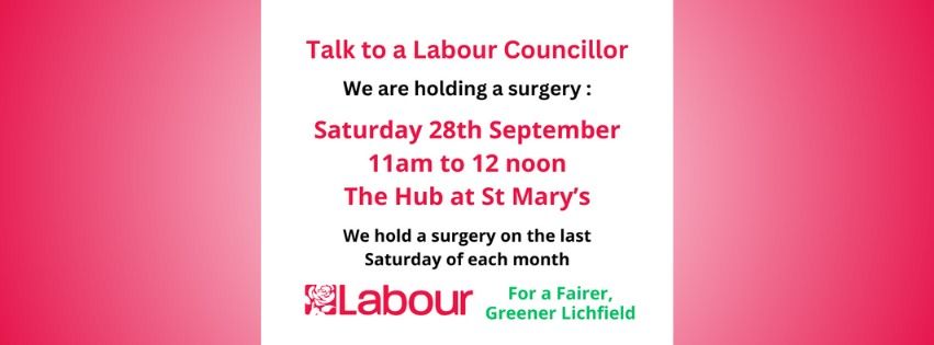 Lichfield Labour Councillors Surgery