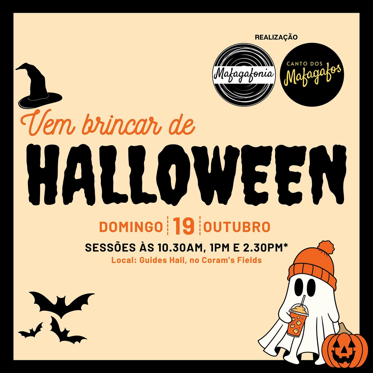 Vem brincar de HALLOWEEN | Sess\u00e3o 3: de 2.30pm