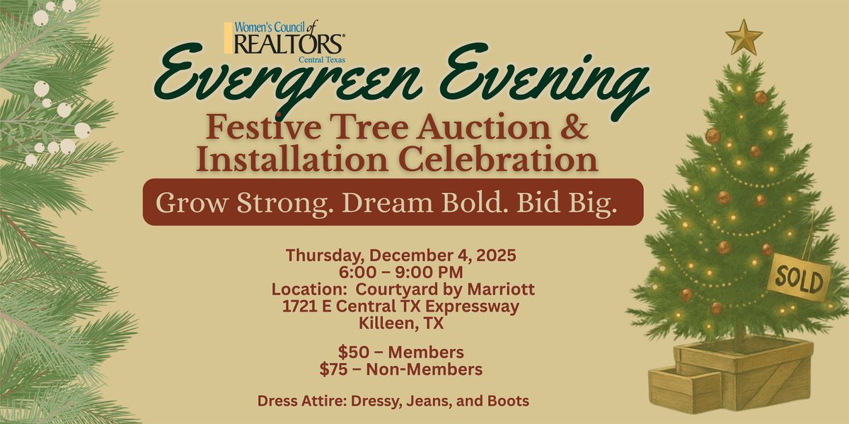 Evergreen Evening: Tree Auction & Installation Celebration