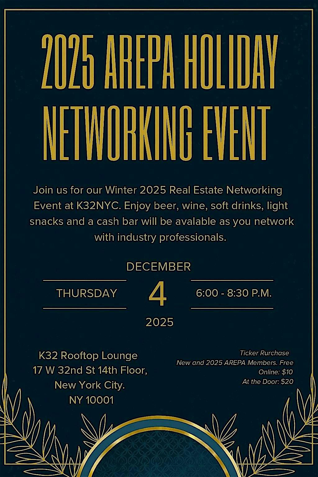Asian Real Estate Professional Association 2025 Holiday Networking Event