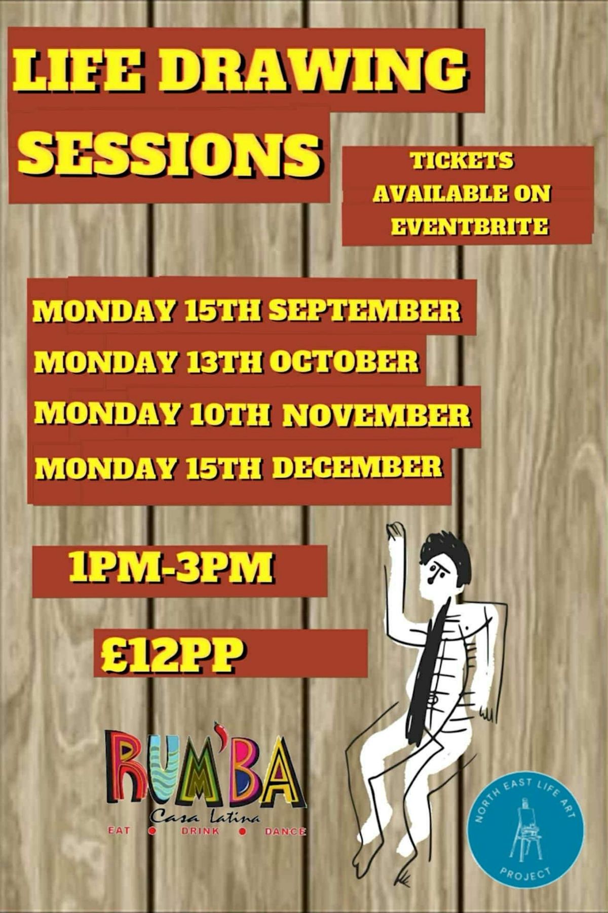Life Drawing at Rumba's Newcastle