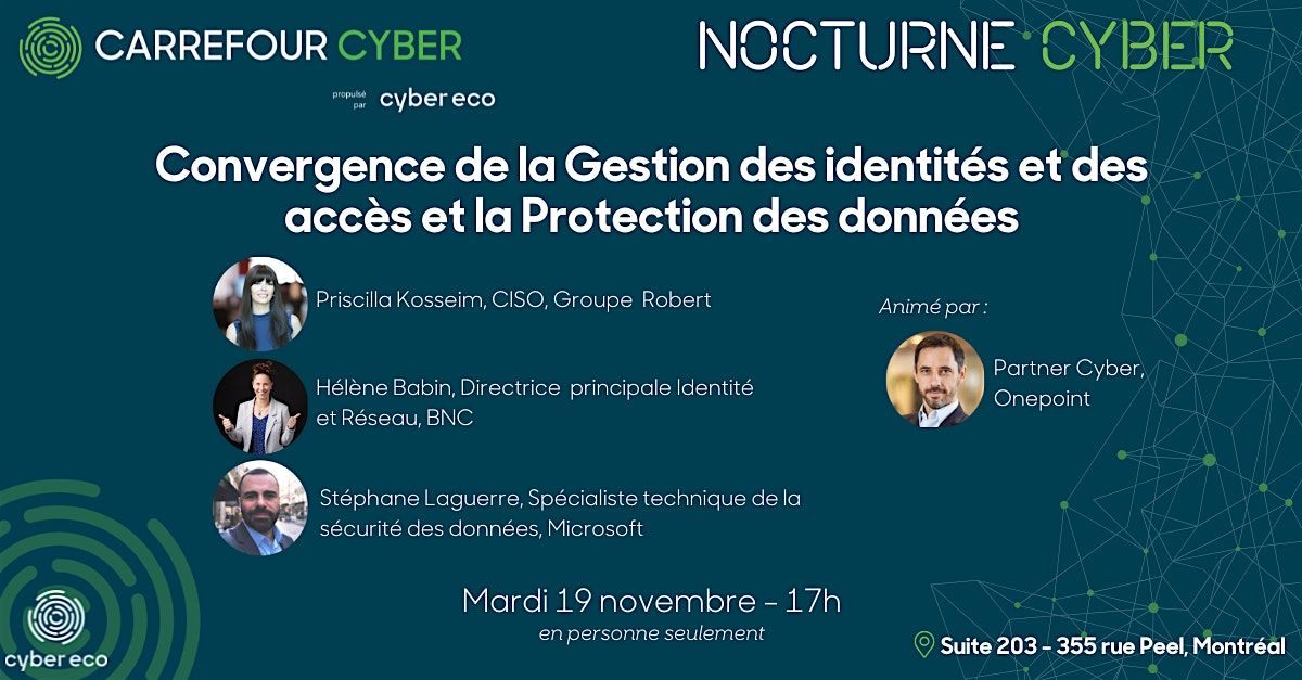 Nocturne Cyber - Convergence GIA et Protection des donn\u00e9es