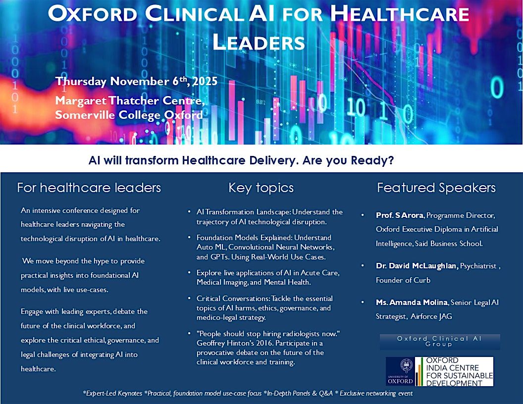Oxford Clinical AI for Healthcare Leaders