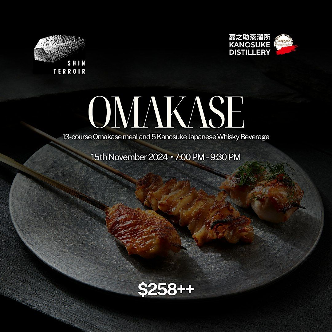 13-Course Omakase with Kanosuke at Shin Terroir on 15\/11, 7PM