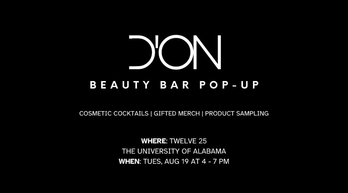 D'ON\u00ae Beauty Bar Pop-Up