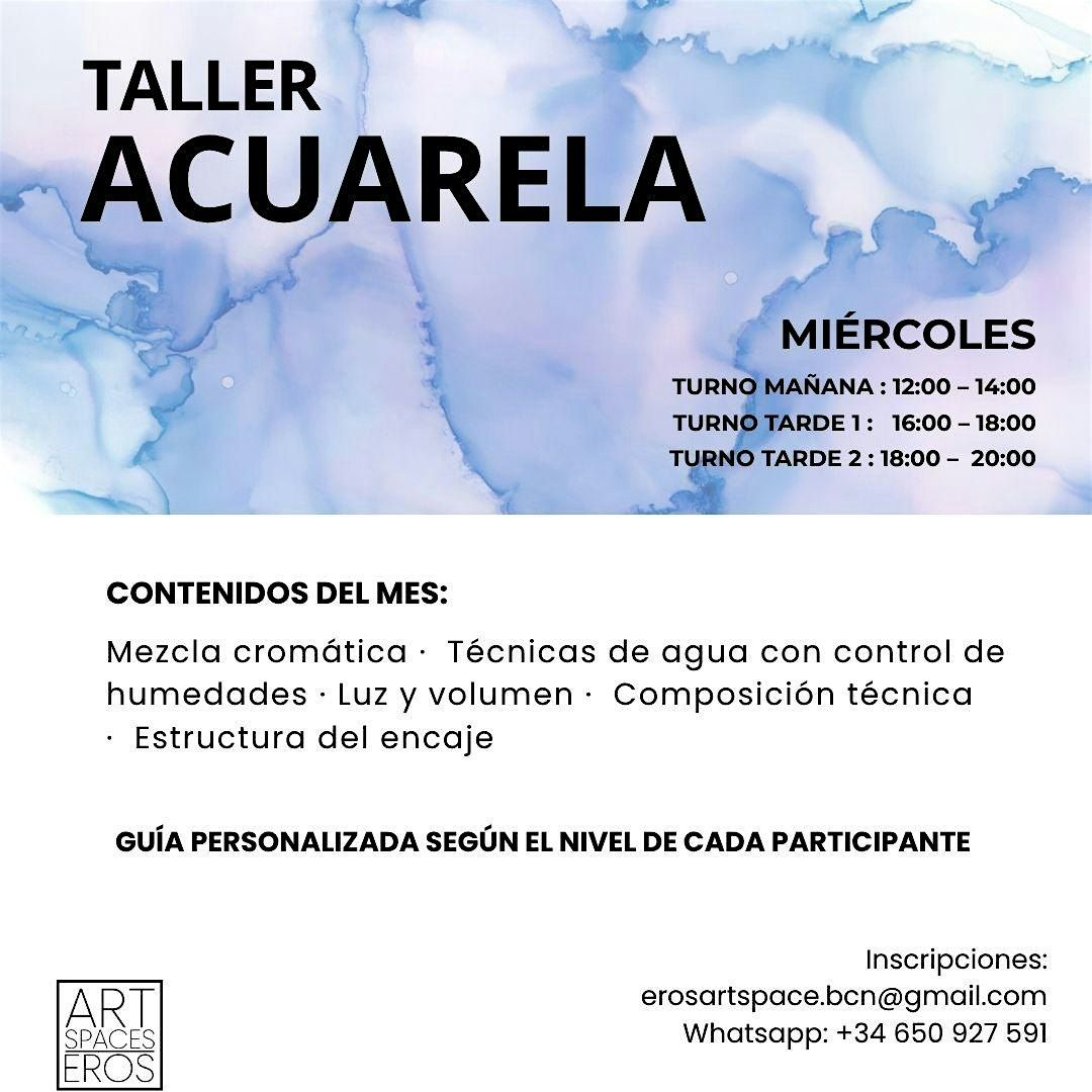 Taller de t\u00e9cnicas de Acuarela
