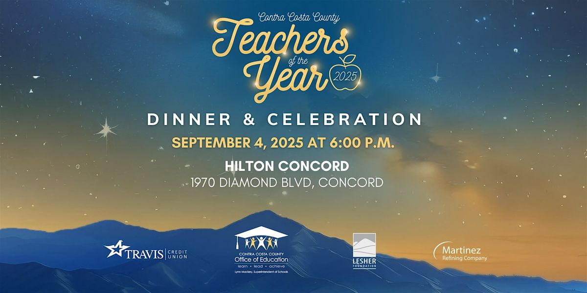 2025 Contra Costa County Teachers of the Year Dinner & Celebration