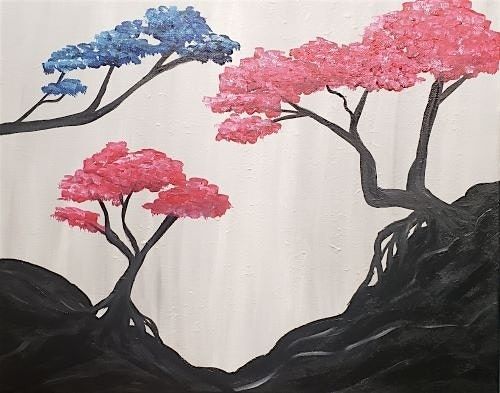 Bonsai Tree paint and sip painting event @ CRP Rocklin
