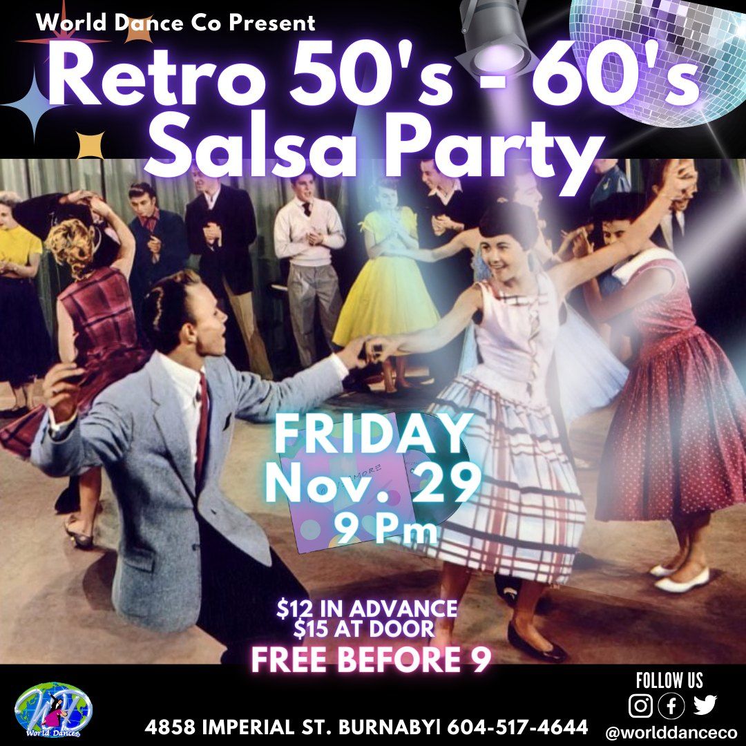 Retro 50's - 60's Salsa Party!!!