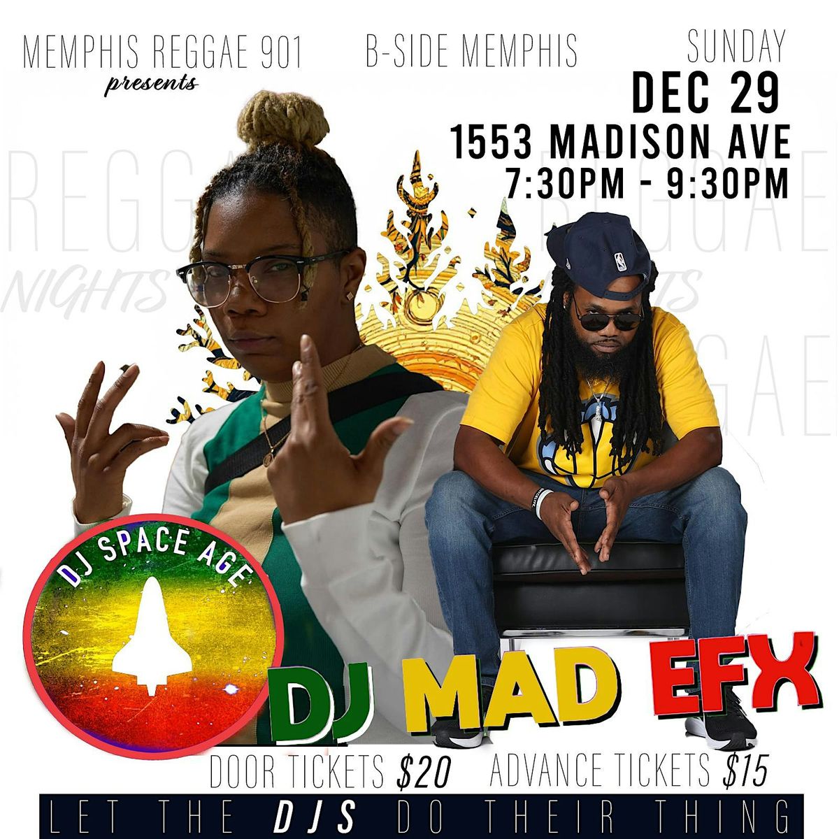 Memphis Reggae Nights featuring DJ SpaceAge and DJ MadEfx