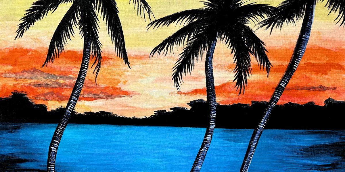 Beautiful Island Sunset - Paint and Sip by Classpop!\u2122