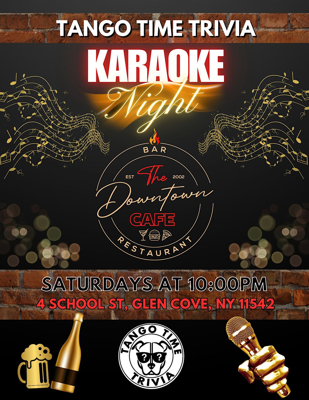 FREE Saturday KARAOKE NIGHT!! At The Downtown Cafe!