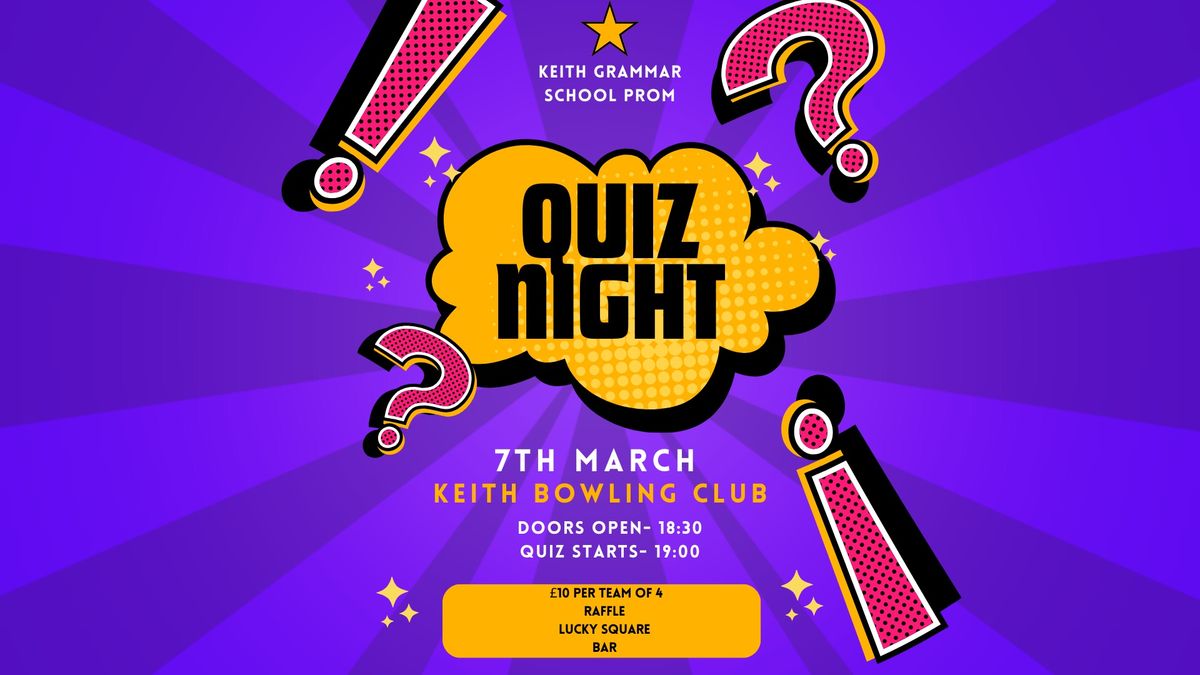 KGS Prom Quiz Night