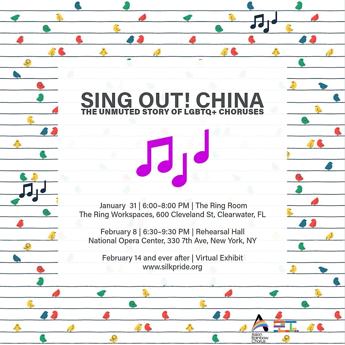 Sing Out! China - The Unmuted Story of LGBTQ+ Choruses @ Nat'l Opera Center