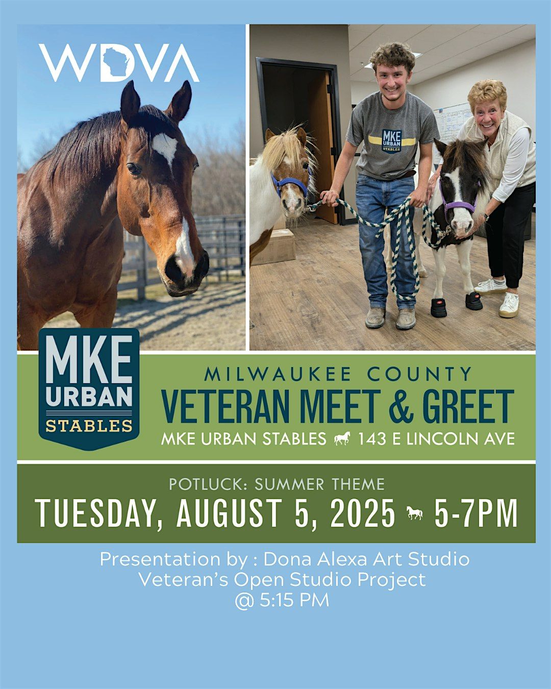 Veterans' Connection Day: Art, Stories, and Horses