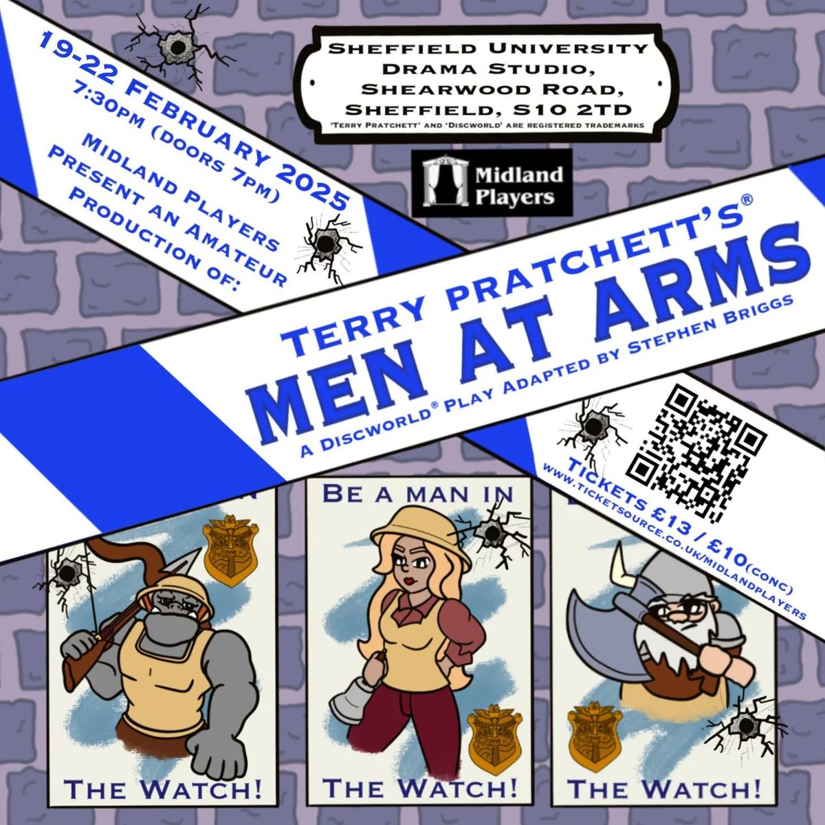 Terry Pratchett's\u00ae Men At Arms adapted by Stephen Briggs