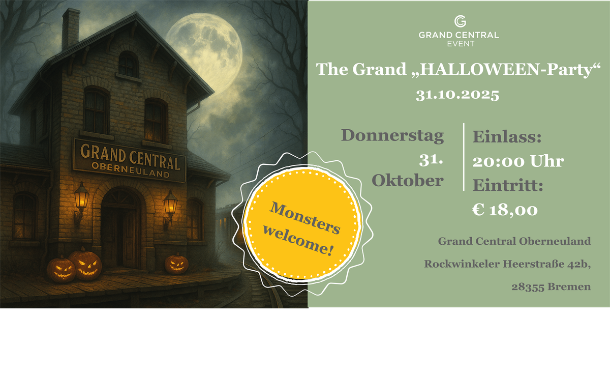 The Grand "HALLOWEEN-Party" am 31.10.2025
