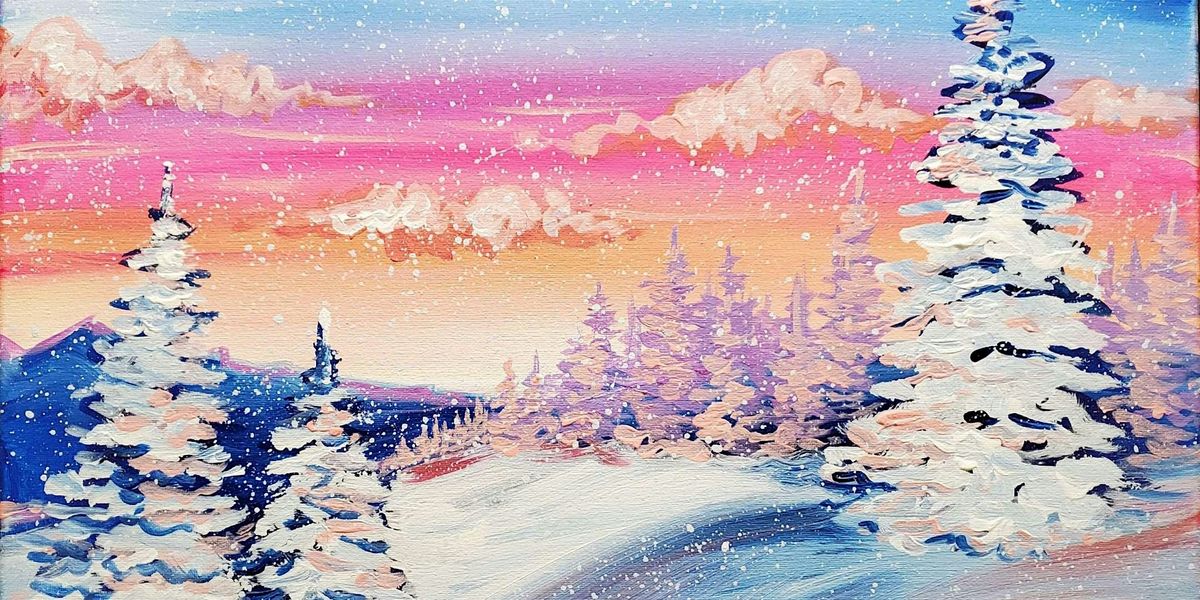 Warm Winter Scene - Paint and Sip by Classpop!\u2122