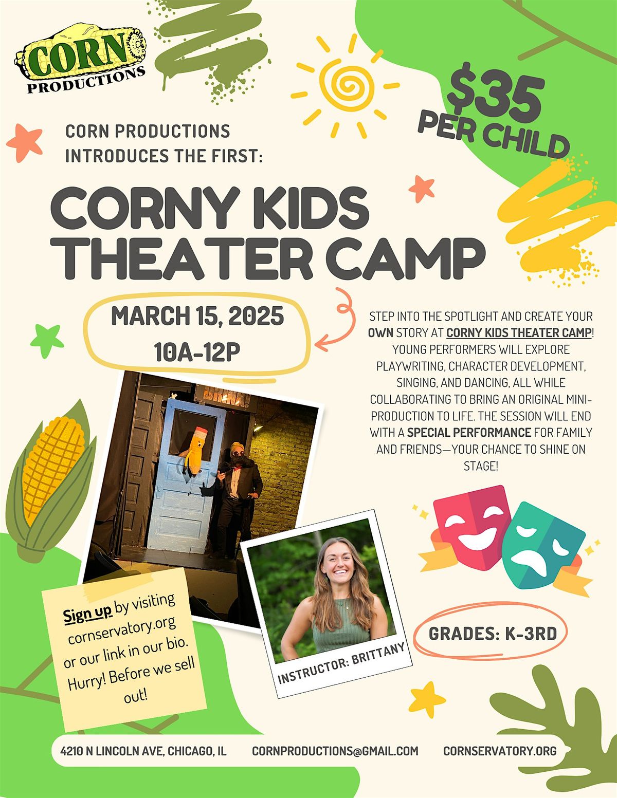 Corny Kids Camp - March 15th