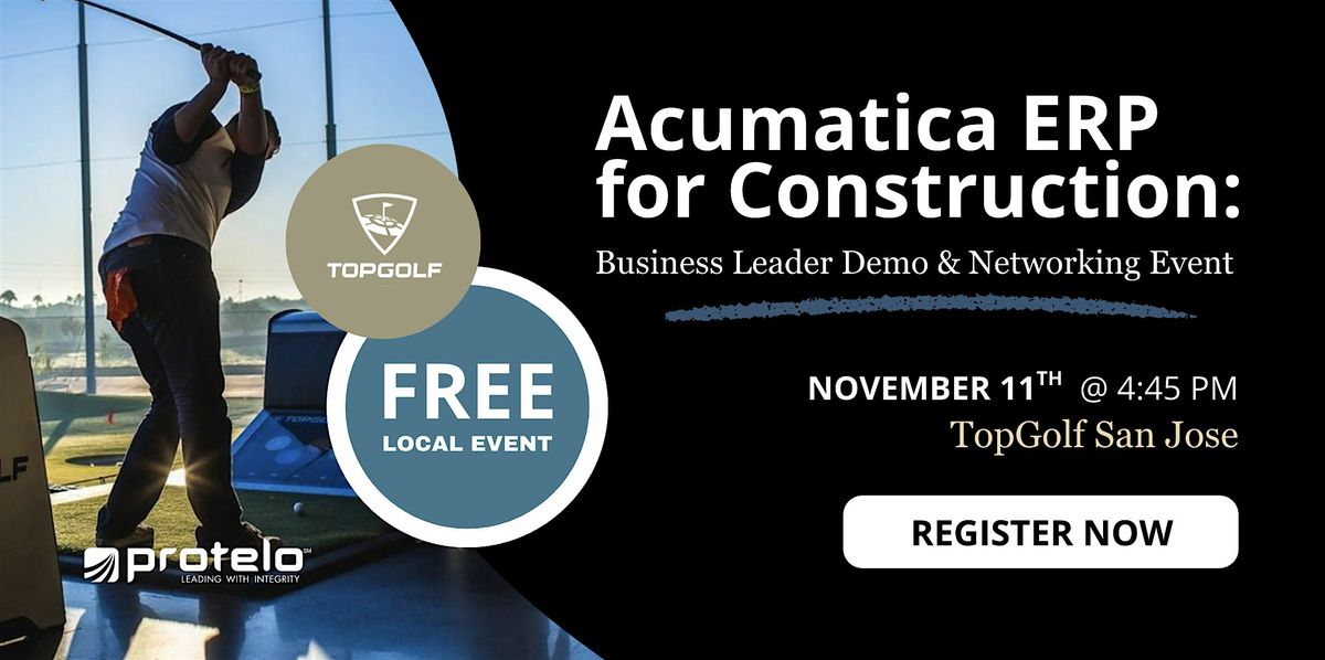 Acumatica ERP for Construction: Business Leader Demo & Networking Event