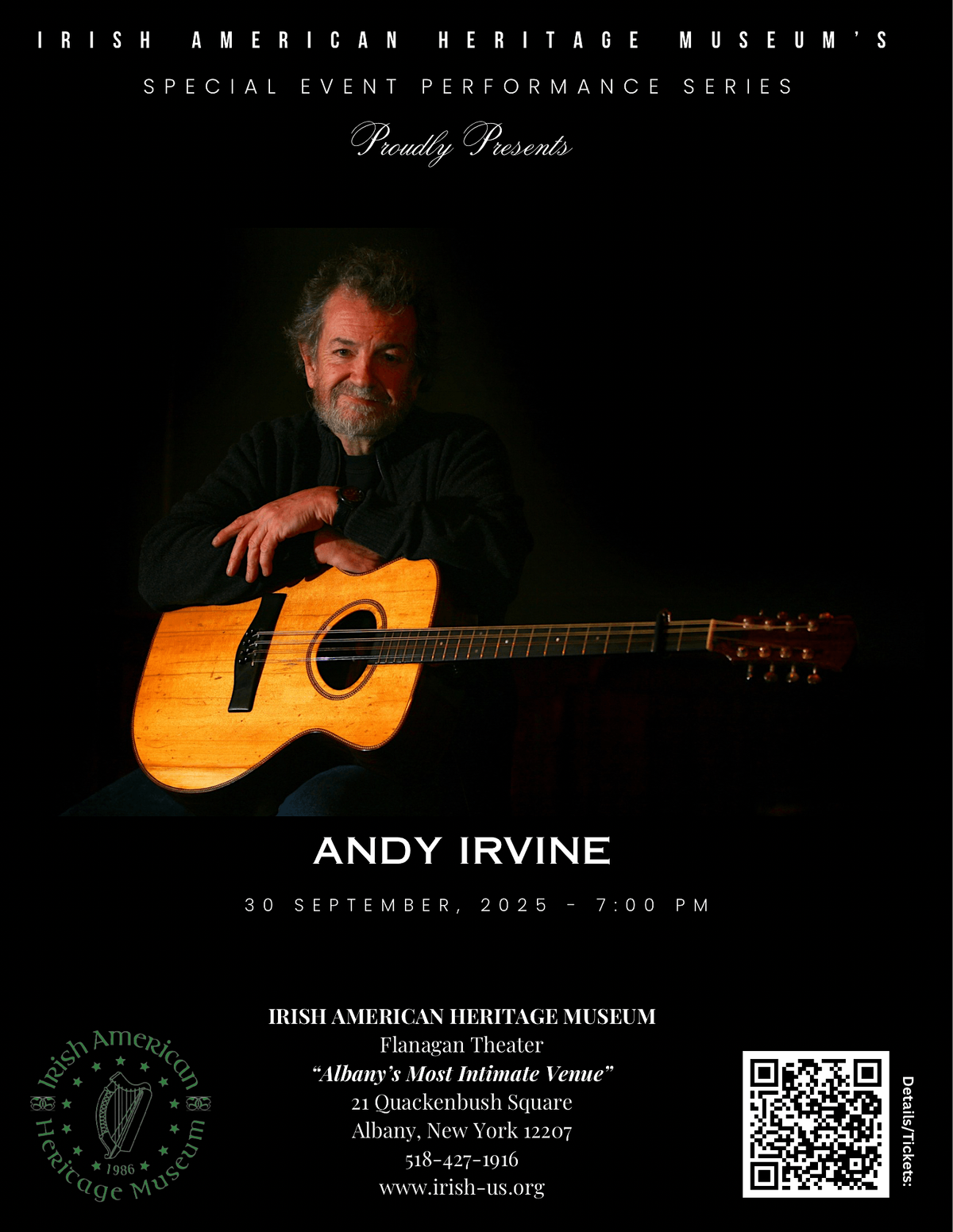 2025 Special Event Performance Series Concert: ANDY IRVINE