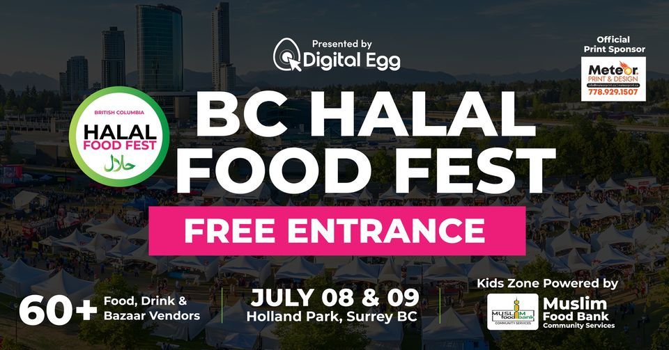 BC Halal Food Fest 2023, Holland Park, Surrey, 8 July to 9 July