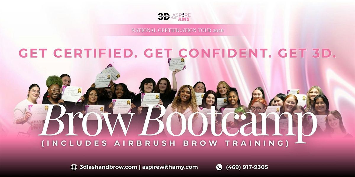 Brow Bootcamp Certification - Dallas, TX (Jan 10-11)